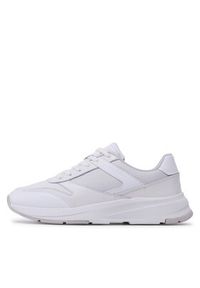 Calvin Klein Sneakersy Low Top Lace Up Mix HM0HM00901 Biały. Kolor: biały. Materiał: skóra #3