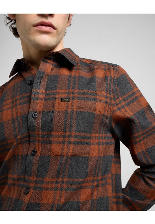 Lee - MESKA KOSZULA LEE LEESURE SHIRT COPPER FIELDS 112370560