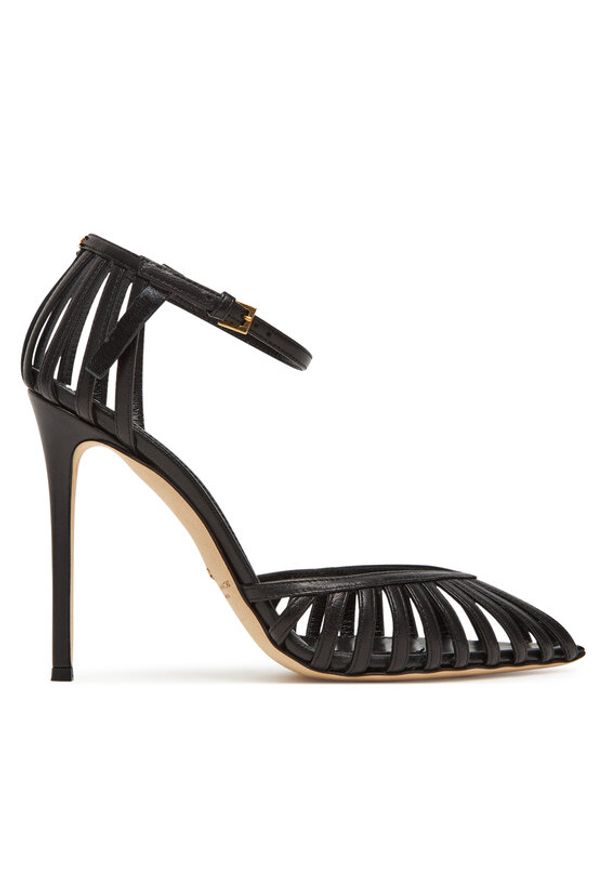 Elisabetta Franchi Szpilki SA-19L-52E2-V580 Czarny. Kolor: czarny. Materiał: skóra. Obcas: na szpilce
