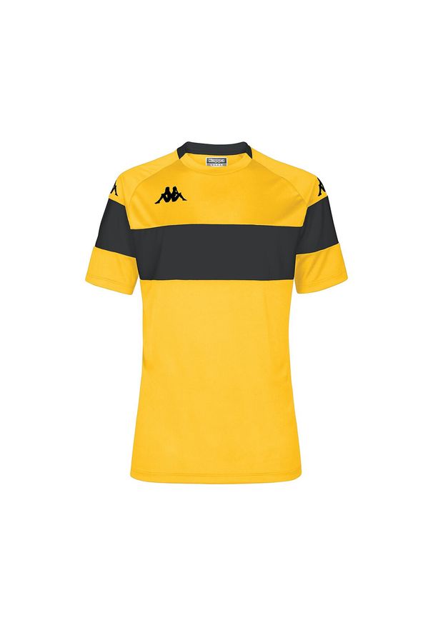 Koszulka dla dzieci Kappa Dareto. Kolor: wielokolorowy, żółty, czarny. Sport: piłka nożna