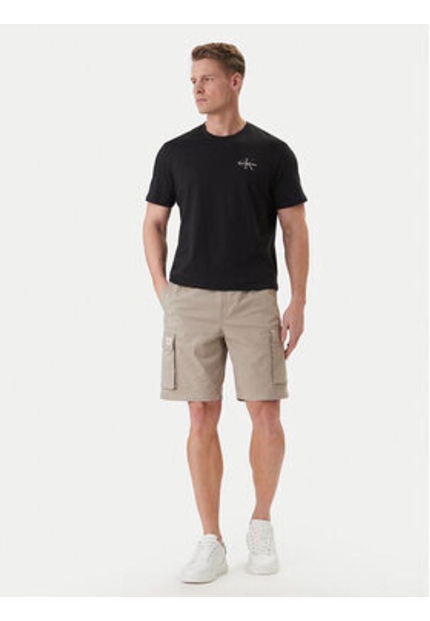 Calvin Klein Jeans Komplet t-shirtów LV04RF279G Czarny Regular Fit. Kolor: czarny. Materiał: bawełna