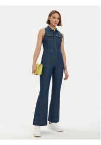 Wrangler Kombinezon 112351045 Granatowy Slim Fit. Kolor: niebieski. Materiał: bawełna #4