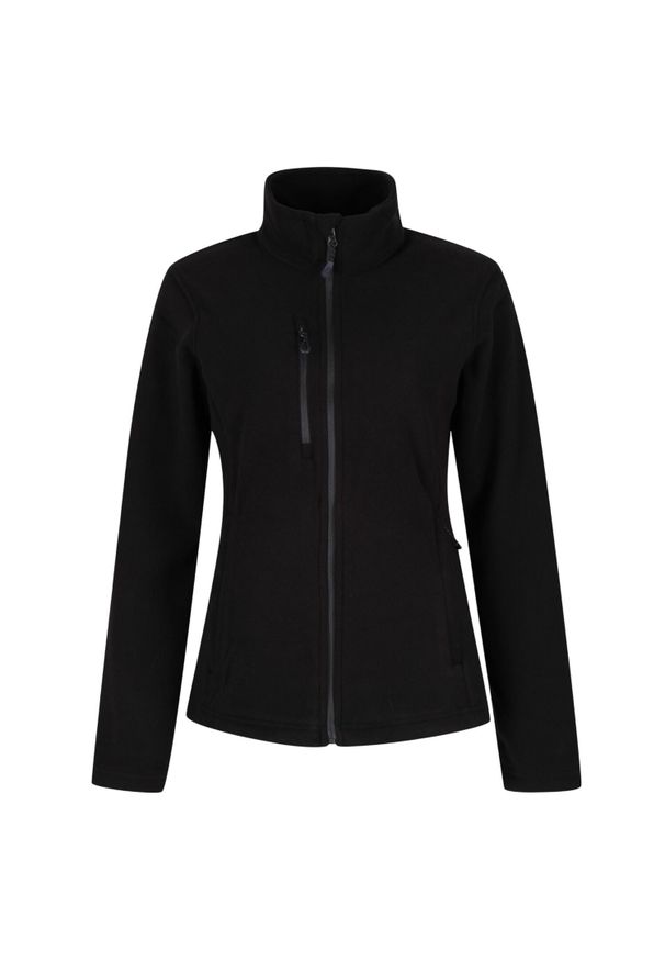 Regatta - Bluza Polarowa Damska Z Recyklingu Pełen Suwak. Kolor: czarny. Materiał: polar. Sezon: zima. Styl: sportowy. Sport: turystyka piesza