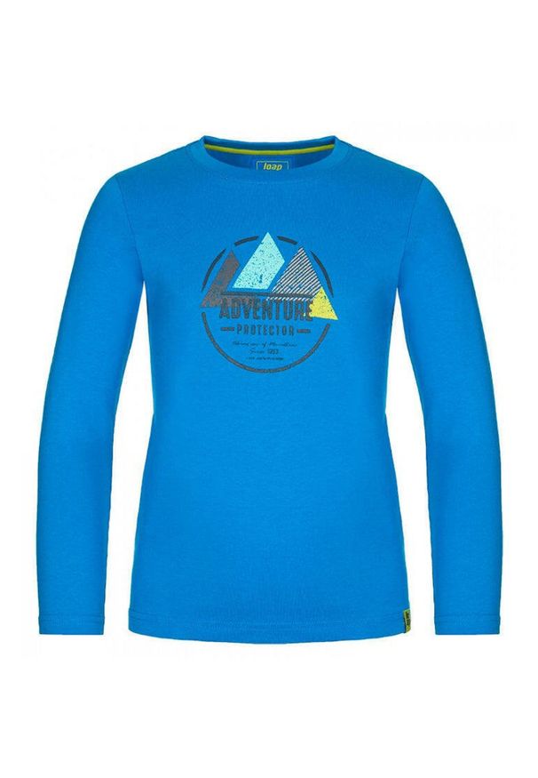 ZEAGLE - Glemo Koszulka dziecięca Loap Bady 116 – 100% bawełna, długi rękaw. Kolor: niebieski, wielokolorowy. Materiał: bawełna. Długość rękawa: długi rękaw. Długość: długie. Wzór: nadruk. Sezon: jesień