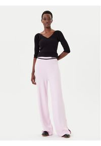Liu Jo Sport Spodnie dzianinowe TF5252 MS59L Różowy Regular Fit. Kolor: różowy. Materiał: syntetyk. Styl: sportowy