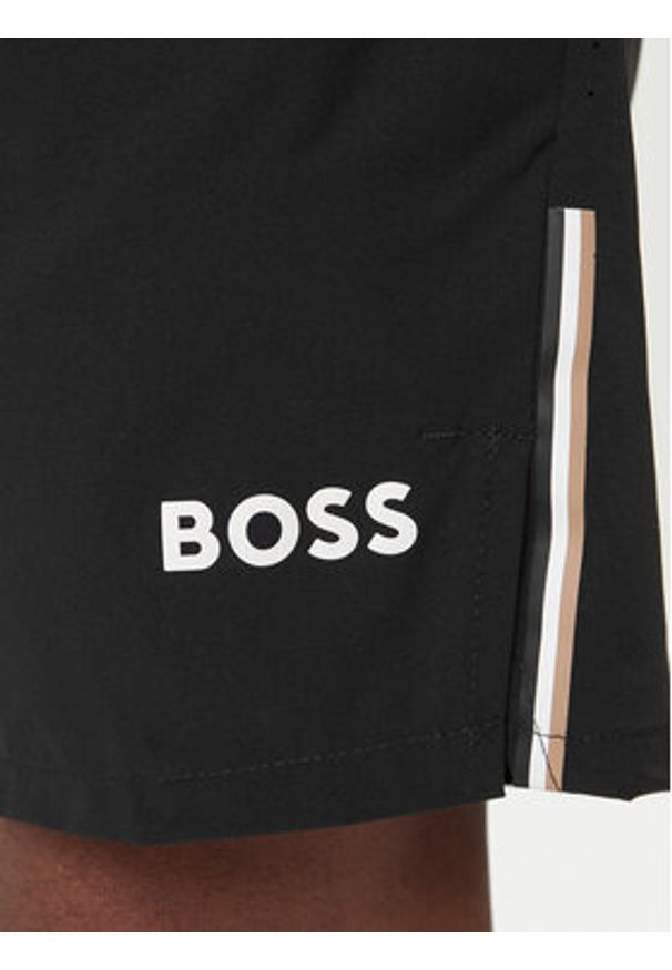 BOSS Szorty sportowe S_T-Match 50541370 Czarny Regular Fit. Kolor: czarny. Styl: sportowy