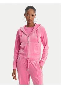Juicy Couture Bluza Madison JCWAS126326 Różowy Slim Fit. Kolor: różowy. Materiał: syntetyk #1