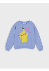 Sinsay - Bluza Pokémon - niebieski. Kolor: niebieski. Materiał: bawełna. Długość rękawa: długi rękaw. Długość: długie