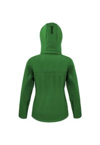RESULT - Damska Kurtka Softshell Z Kapturem Core Damska Lite. Typ kołnierza: kaptur. Kolor: biały, wielokolorowy, zielony, czarny. Materiał: softshell