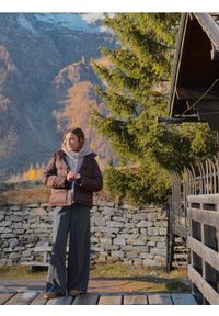 Reserved - Spodnie wide leg z kantem - ciemnoszary. Kolor: szary. Materiał: wiskoza, tkanina #1