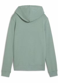 Puma - Damska bluza z kapturem z logo No.1 ESS PUMA Green Moon. Typ kołnierza: kaptur. Kolor: zielony