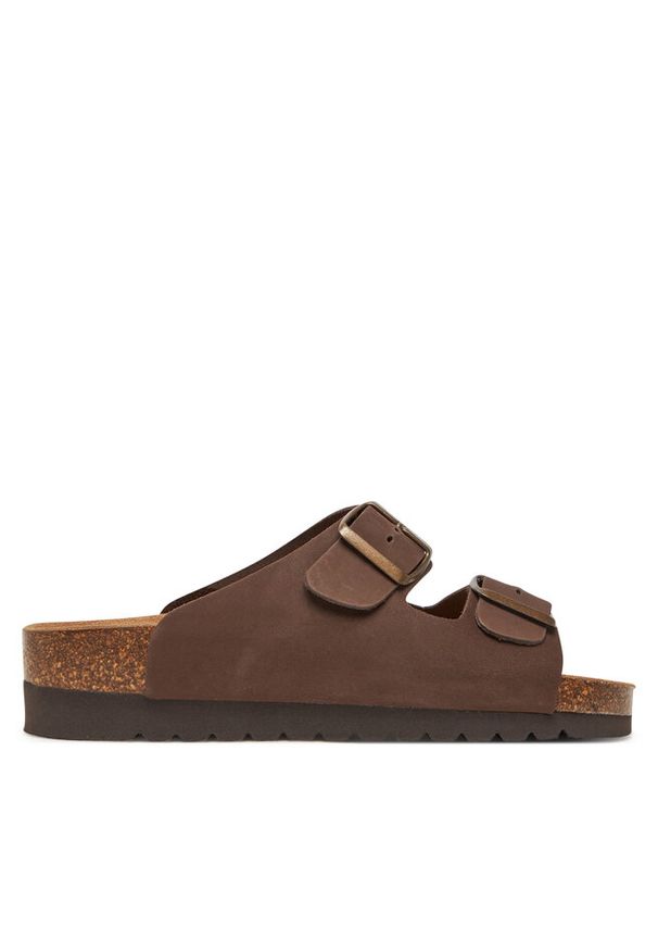 Klapki Grünland. Kolor: brązowy