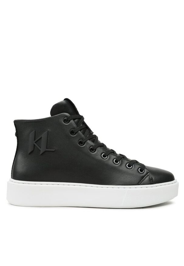 Karl Lagerfeld - KARL LAGERFELD Sneakersy KL52265 Czarny. Kolor: czarny. Materiał: skóra