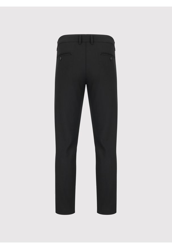 Pako Lorente - PAKO LORENTE - Czarne spodnie męskie. Kolor: czarny. Materiał: wiskoza, elastan, poliester. Wzór: gładki. Sezon: jesień, zima. Styl: klasyczny