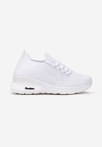 Białe sneakersy Born2be bez zapięcia, z aplikacjami #3