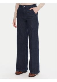 United Colors of Benetton - United Colors Of Benetton Jeansy 4TUT574X5 Granatowy Wide Leg. Kolor: niebieski