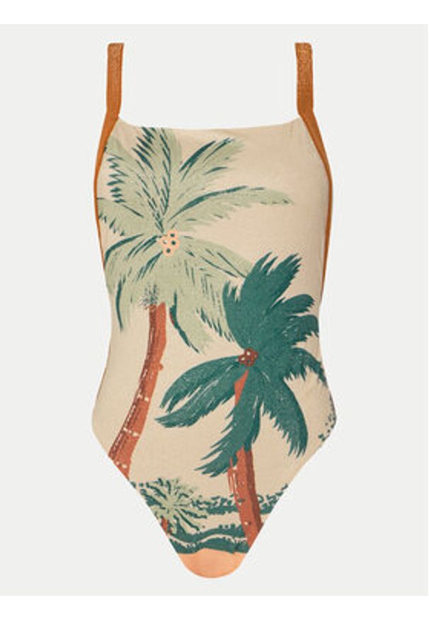 Maaji Strój kąpielowy Nicole Classic PT5047SOC001 Beżowy. Kolor: beżowy. Materiał: syntetyk