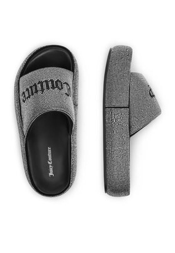 Juicy Couture Klapki WSS21515-04 Czarny. Kolor: czarny. Materiał: materiał