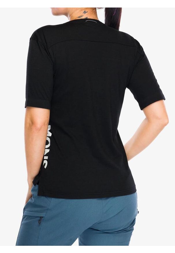 MONS ROYALE - Koszulka rowerowa damska Mons Royale Diversion Merino Bike Jersey Short Sleeve. Kolor: czarny. Materiał: jersey. Sport: kolarstwo
