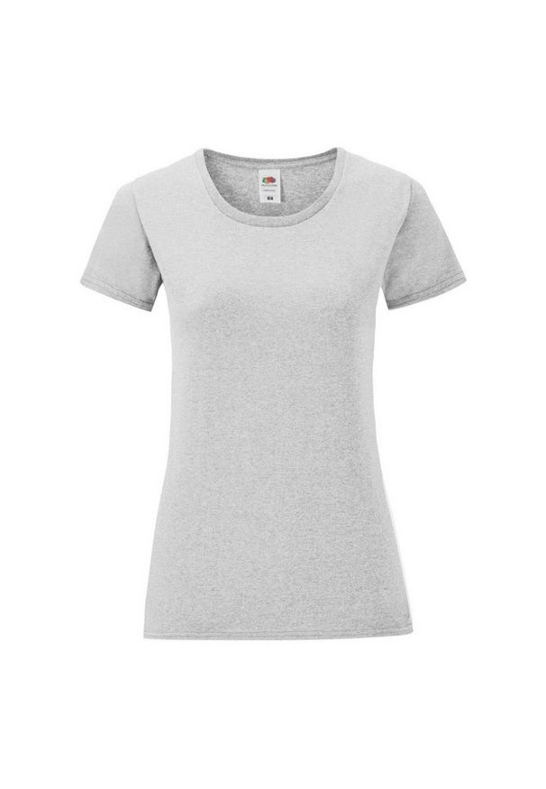 FRUIT OF THE LOOM - Koszulka Damska Iconic 150 Heather T-shirt. Kolor: szary