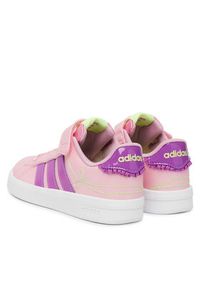Adidas - adidas Sneakersy Grand Court 3.0 Girls Shoes Children KI1755 Różowy. Kolor: różowy. Materiał: skóra #5