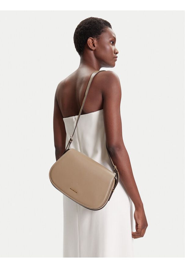 MICHAEL Michael Kors Torebka Lydia 30R5GL0M2L Beżowy. Kolor: beżowy. Materiał: skórzane