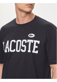 Lacoste T-Shirt TH7411 Granatowy Regular Fit. Kolor: niebieski. Materiał: bawełna #5