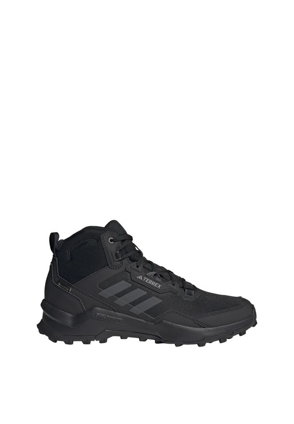 Adidas - Terrex AX4 Mid GORE-TEX Hiking Shoes. Kolor: szary, czarny, wielokolorowy. Materiał: syntetyk. Technologia: Gore-Tex. Model: Adidas Terrex