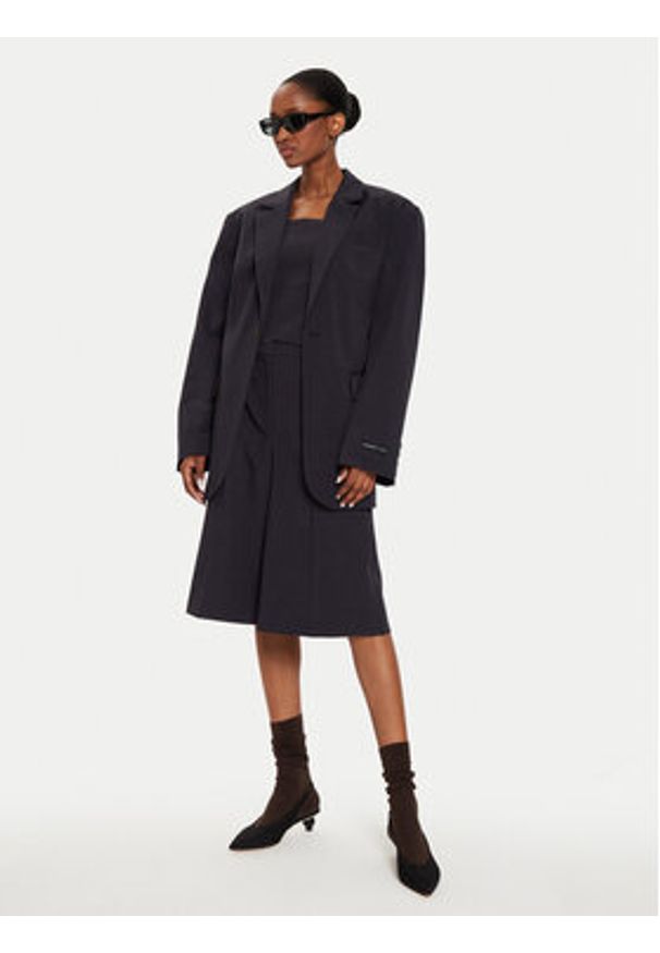 Herskind Marynarka Yago 5253519 Granatowy Oversize. Kolor: niebieski. Materiał: syntetyk
