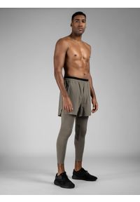 4f - 4F Spodenki treningowe szybkoschnące męskie 4F x Robert Lewandowski XL. Kolor: brązowy. Materiał: materiał. Sport: fitness #1