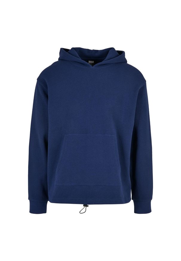 Bluza z kapturem Urban Classics Waffle. Typ kołnierza: kaptur. Kolor: niebieski