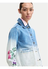 Desigual Kurtka jeansowa Dakota 26SWED16 Błękitny Regular Fit. Kolor: niebieski. Materiał: bawełna #4