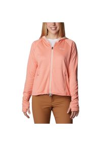 columbia - Bluza damska Columbia Boundless Trek Grid Fleece Hoodie. Kolor: różowy