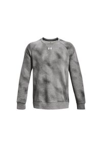 Bluzy treningowa męska Under Armour Ua Rival Fleece Printed Crew. Kolor: szary. Sport: fitness