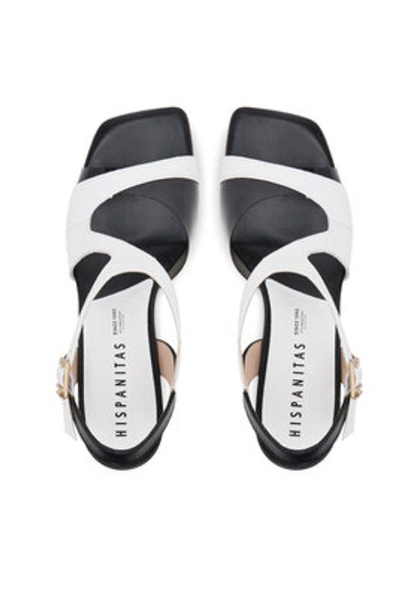 Hispanitas Sandały Danielle HV253913 Biały. Kolor: biały. Materiał: skóra