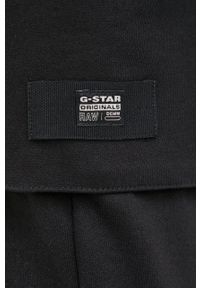 G-Star RAW - G-Star Raw spodnie dresowe męskie kolor czarny gładkie. Kolor: czarny. Materiał: dresówka. Wzór: gładki