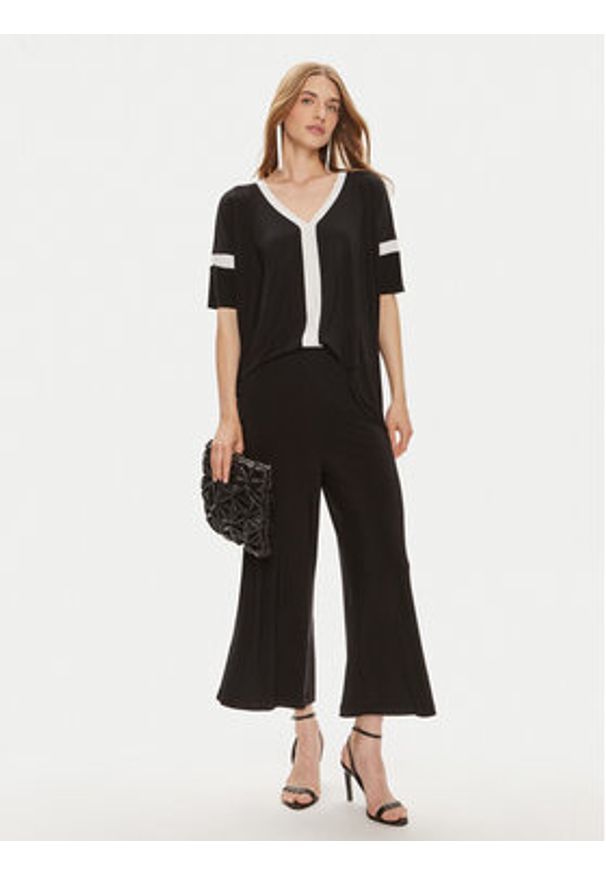 Joseph Ribkoff Bluzka 241125 Czarny Relaxed Fit. Kolor: czarny. Materiał: syntetyk