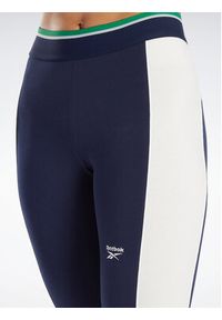 Reebok Legginsy HS4710 Granatowy Slim Fit. Kolor: niebieski. Materiał: bawełna