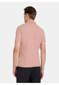 Pako Lorente - PAKO LORENTE - Różowy t-shirt polo na trzy guziczki. Okazja: na co dzień. Typ kołnierza: polo. Kolor: czerwony, oliwkowy, różowy. Materiał: poliester, bawełna. Sezon: jesień. Styl: casual #10