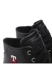 TOMMY HILFIGER - Tommy Hilfiger Sneakersy Th Hi Vulc Street Leather FM0FM04739 Czarny. Kolor: czarny. Materiał: skóra #5