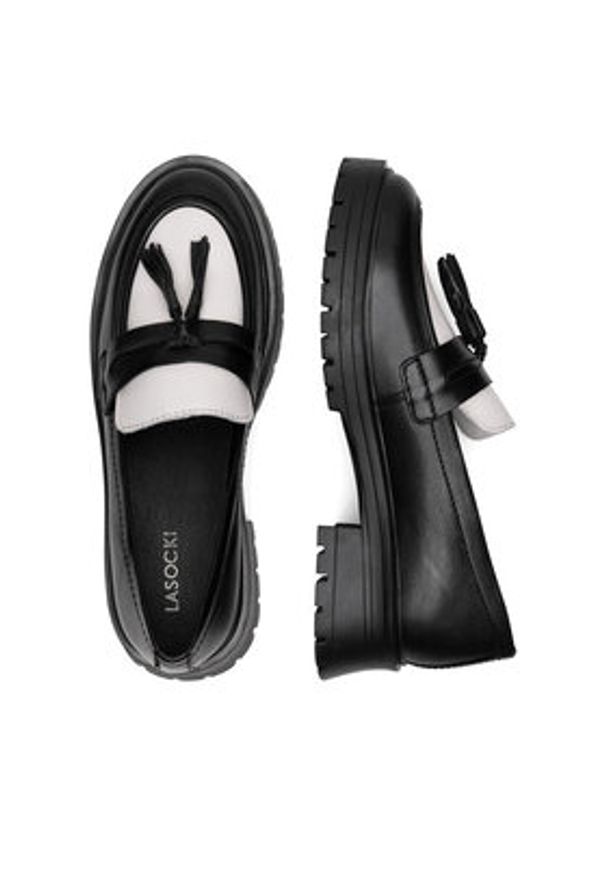 Lasocki Loafersy WI16-7743-02W Czarny. Kolor: czarny. Materiał: skóra