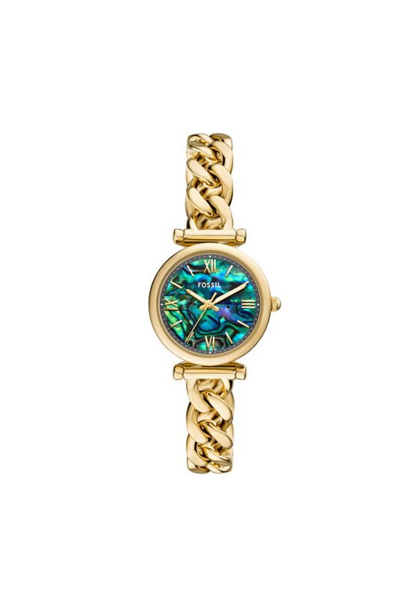 Fossil Zegarek Carlie ES5416 Złoty. Kolor: złoty