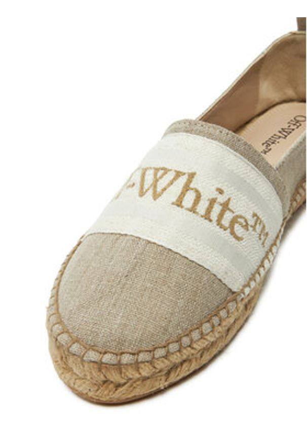 OFF-WHITE - Off-White Espadryle OWIB014S23FAB0016161 Beżowy. Kolor: beżowy. Materiał: materiał