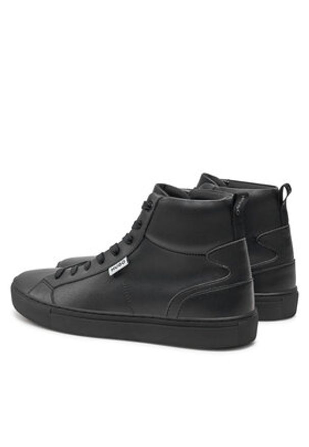 Hugo Sneakersy Morrie 50536984 Czarny. Kolor: czarny. Materiał: skóra
