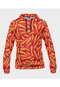 MegaKoszulki - Bluza damska fullprint z kapturem Fryty. Typ kołnierza: kaptur. Materiał: dzianina, dresówka #1