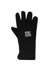HEAT KEEPER - Rękawiczki termiczne dziecięce Soft Shell. Kolor: czarny. Materiał: materiał. Sport: turystyka piesza