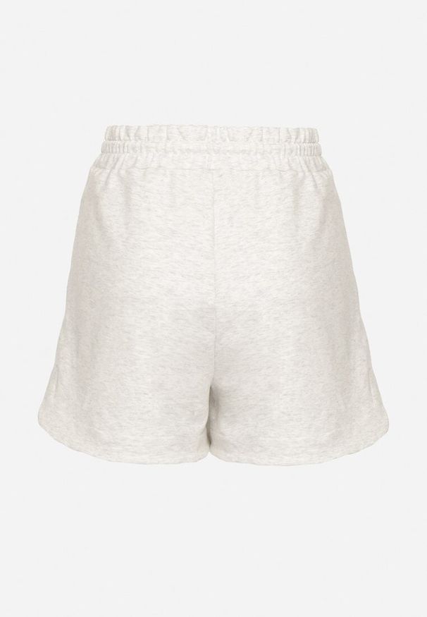 Born2be - Szare Bawełniane Szorty Dresowe z Kieszeniami Galiriona. Okazja: na co dzień. Kolor: szary. Materiał: bawełna, dresówka. Sezon: lato. Styl: sportowy, casual
