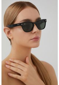 Ray-Ban Okulary przeciwsłoneczne LARAMIE 0RB2201 damskie kolor czarny. Kolor: czarny #1