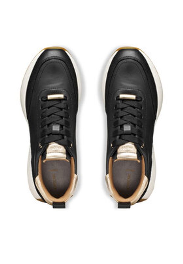 Geox Sneakersy D Amabel D56MDA 08522 C9999 Czarny. Kolor: czarny. Materiał: skóra