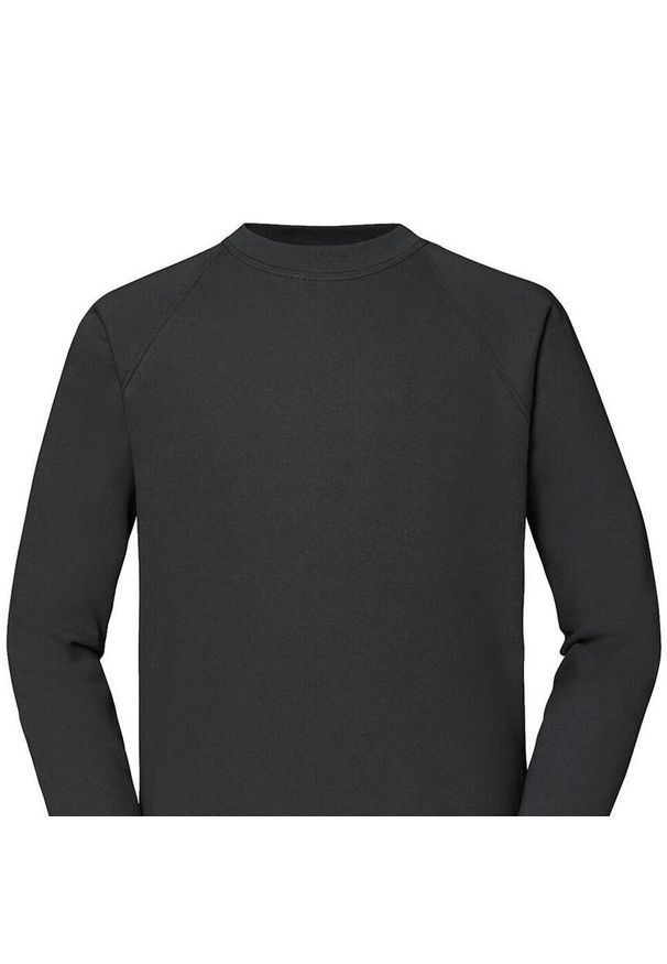 FRUIT OF THE LOOM - Męska Klasyczna Bluza Raglanowa. Kolor: szary. Długość rękawa: raglanowy rękaw
